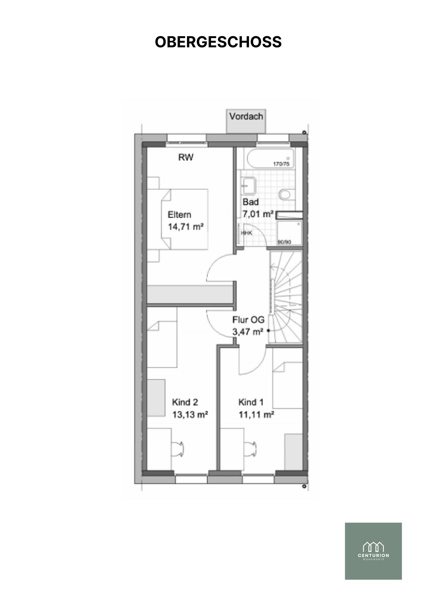 Grundriss Obergeschoss